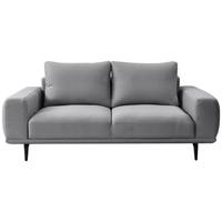2-sitzer-sofa Selene Grau, B: 202 Cm - Schwarz/Grau, MODERN, Textil (202/89/115cm) - MID.YOU