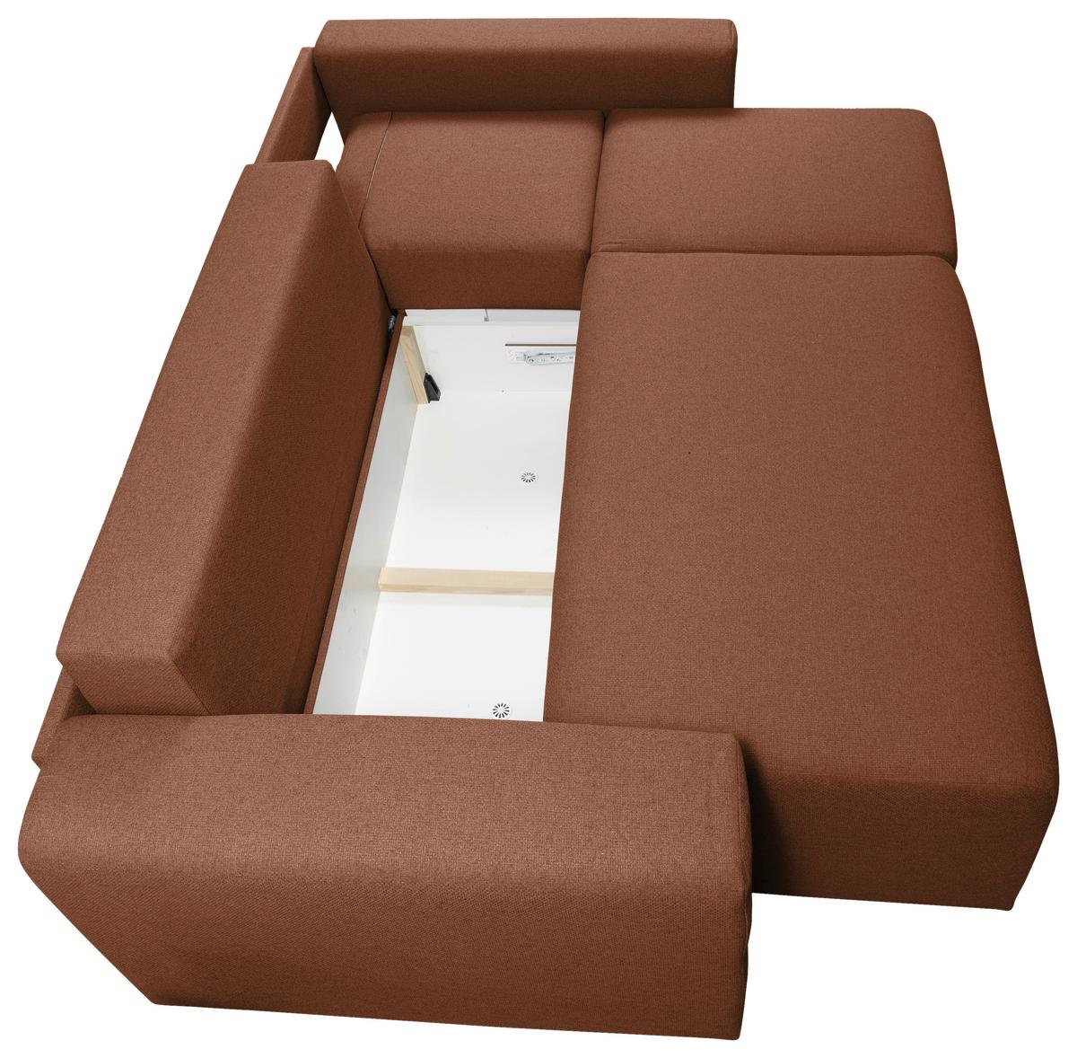 Ecksofa Bega - Chromfarben/Schwarz, Basics, Textil (240/153cm) - P & B