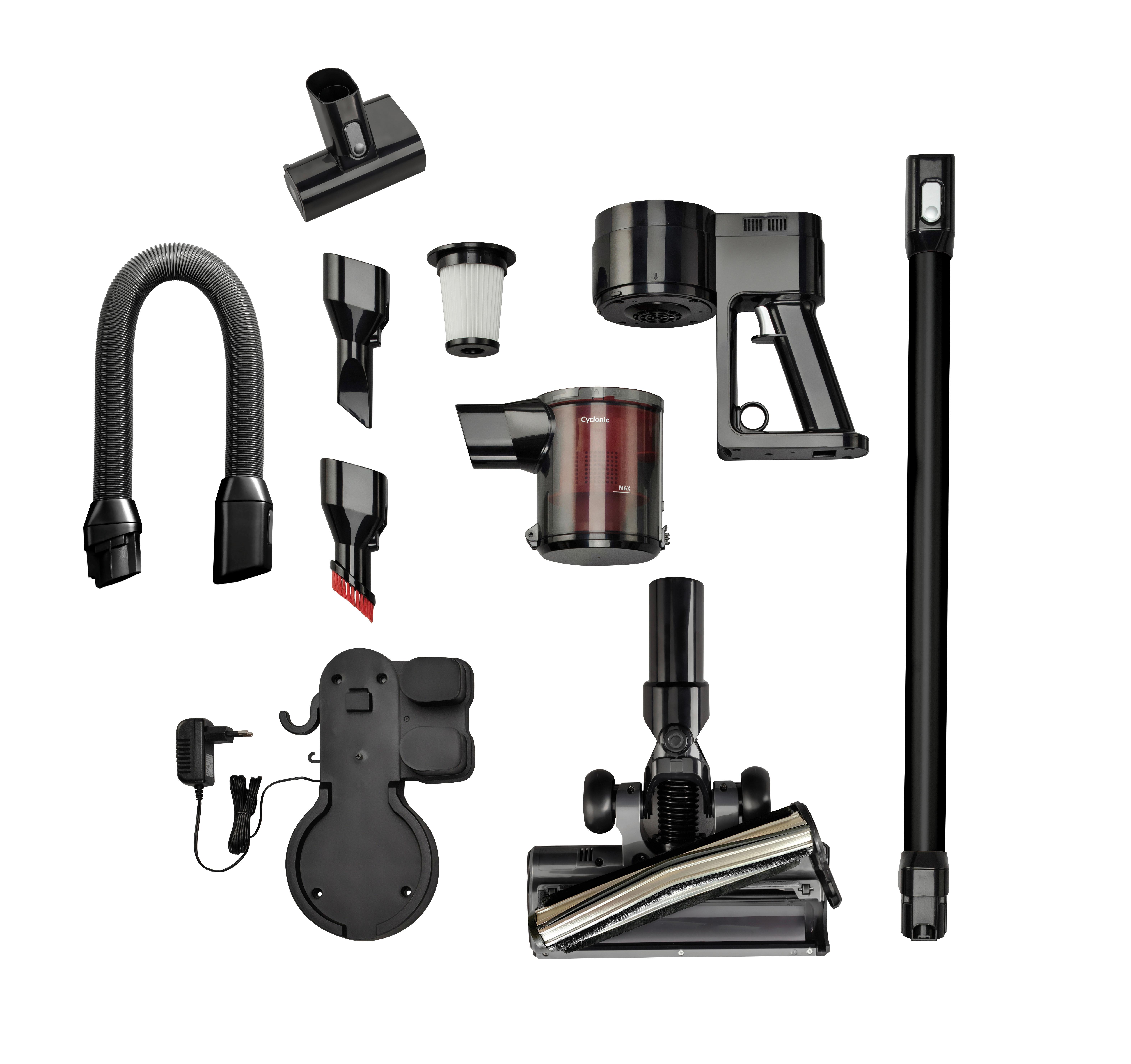 Akku-Bodenstaubsauger,0,5 L Svc216fmlbkii - Schwarz, Basics, Kunststoff (25/111/22cm)