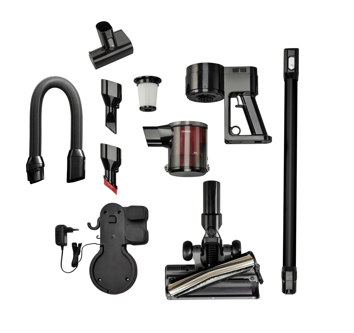 Akku-bodenstaubsauger,0,5 L Svc216fmlbkii - Schwarz, Basics, Kunststoff (25/111/22cm)