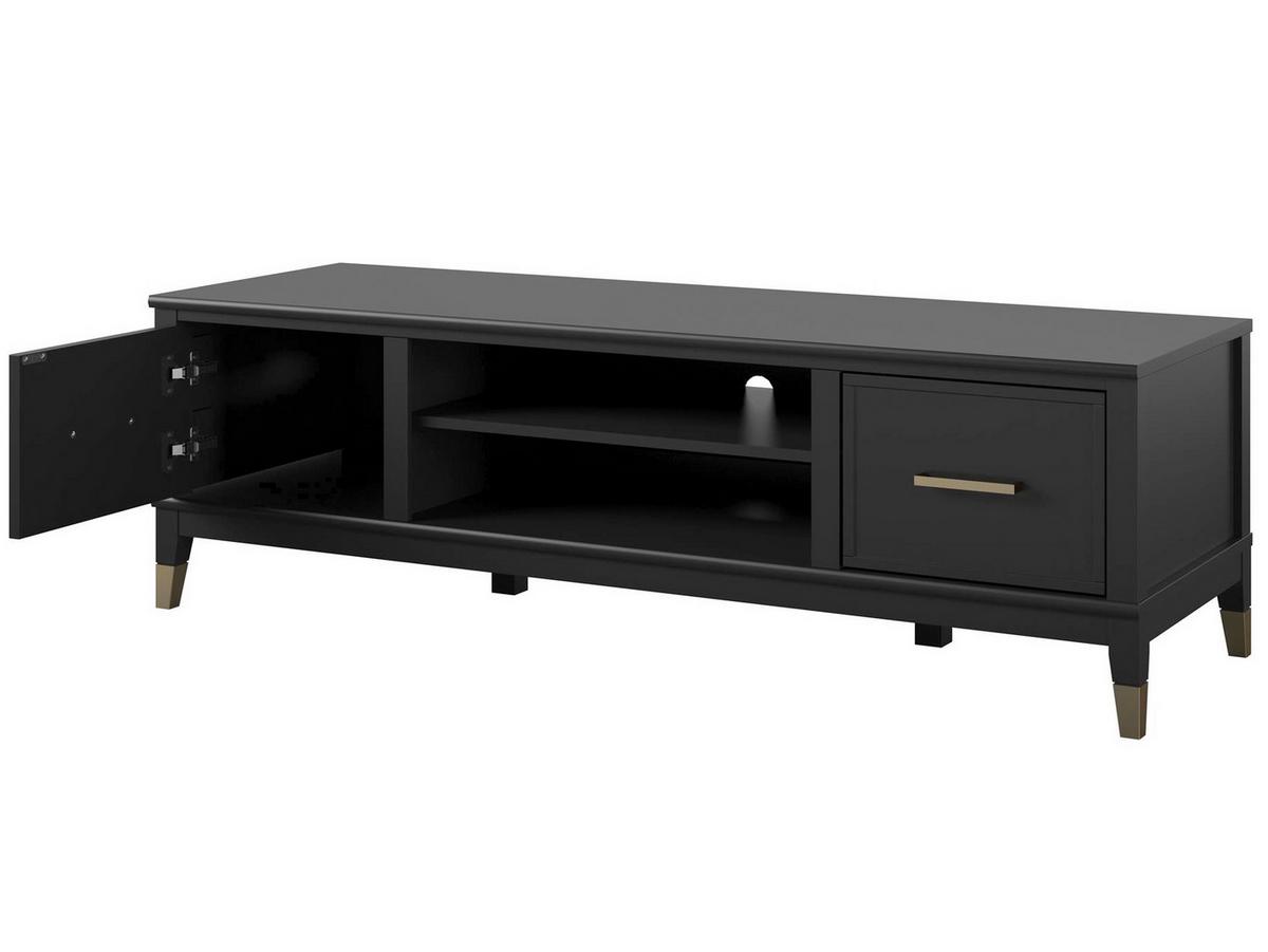 Lowboard Westerleigh Schwarz B: 152cm - Schwarz, Design, Holzwerkstoff/Metall (152/47/50cm) - MID.YOU