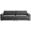 Bigsofa Be Comfy B: 264 Cm Dunkelgrau Cord - Dunkelgrau/Schwarz, MODERN, Textil (264/83/111cm) - MID.YOU