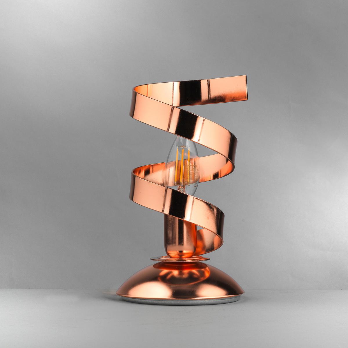 Tischleuchte 4812/lr - Kupferfarben, Design, Metall (12/25cm)