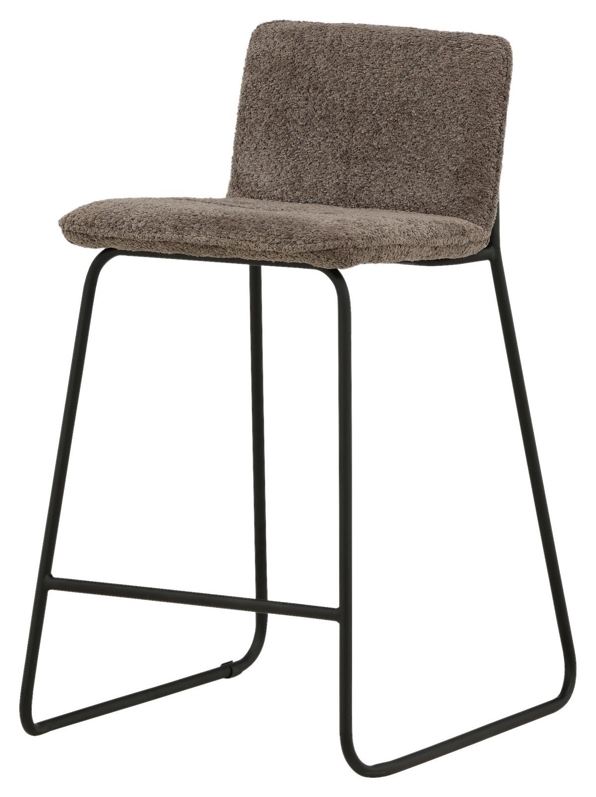 Barhocker-set Bisbee - Dunkelgrau/Schwarz, Design, Kunststoff/Textil (41/84/50cm) - Livetastic