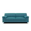 3-sitzer-sofa Jamie Rücken Echt Petrol Webstoff - Chromfarben/Petrol, KONVENTIONELL, Textil (190/72/80cm) - MID.YOU