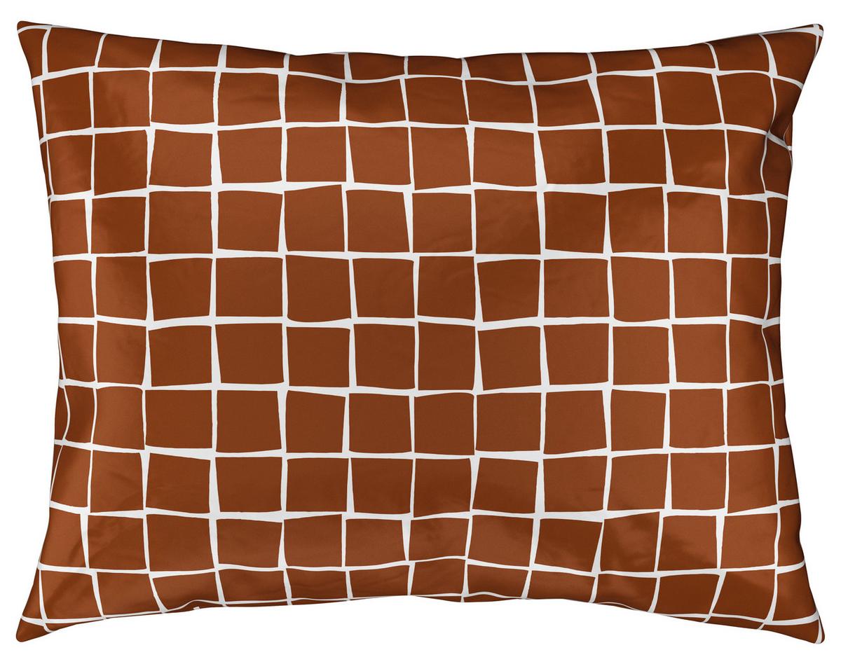 POVLEČENÍ Square, 140/200cm, hnědá - bílá/hnědá, Konvenční, textil (140/200cm) - Modern Living