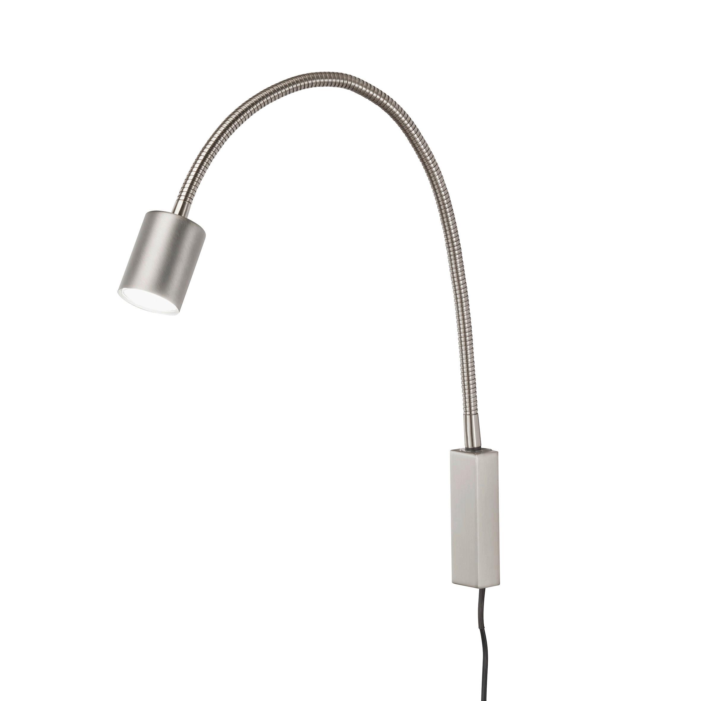 LED-Wandleuchte 30499 Justi - Nickelfarben, KONVENTIONELL, Metall (6/52cm) - Fischer & Honsel