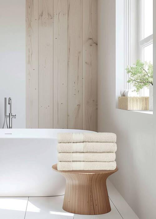 Handtuchset Cream 4 Stück - Basics (50/100cm)