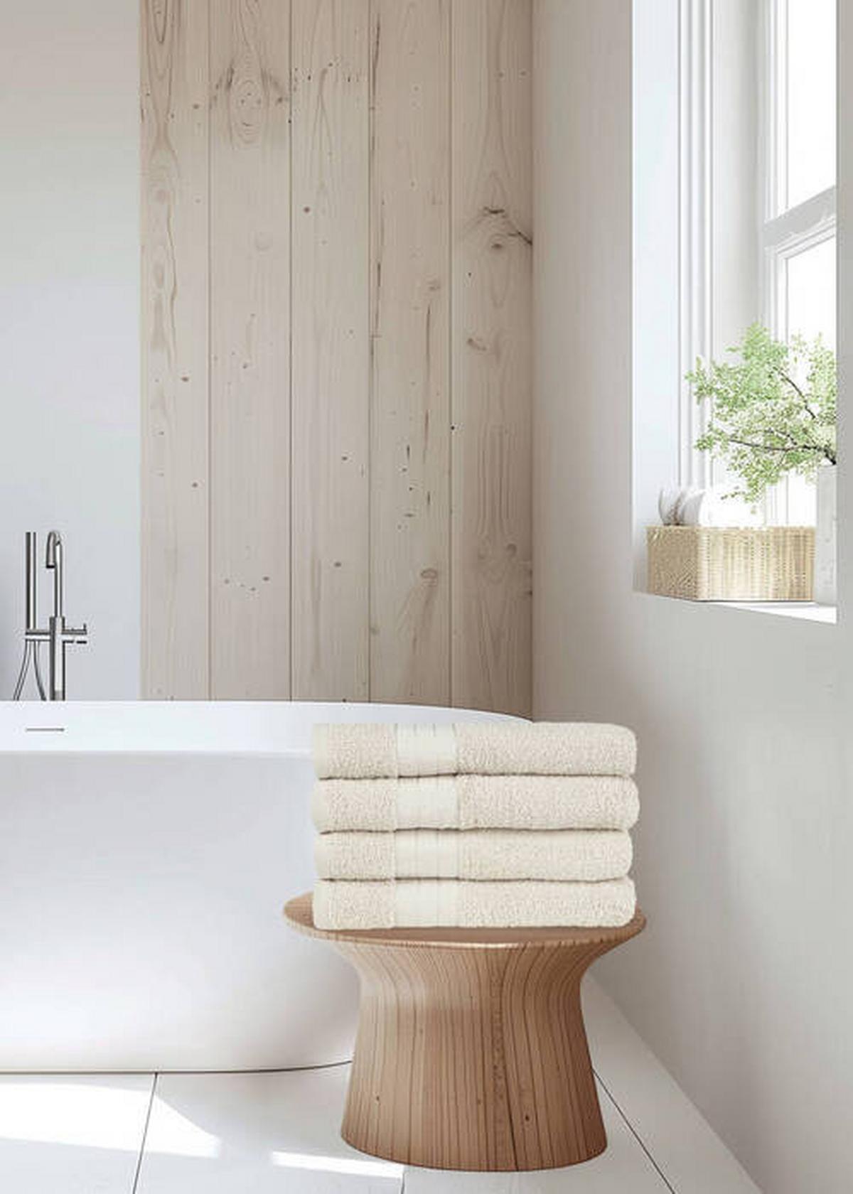 Handtuchset Cream 4 Stück - Basics (50/100cm)