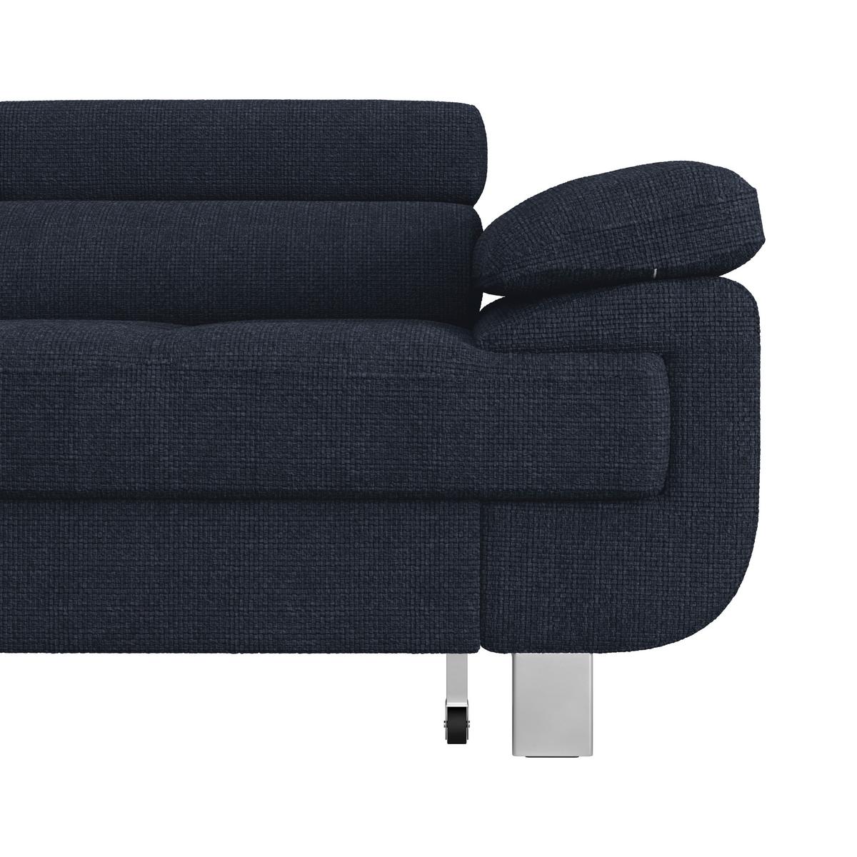 Ecksofa Savona - Dunkelblau, MODERN, Textil (230/270cm) - Ondega
