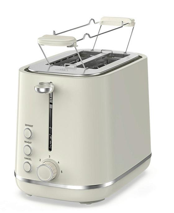 Toaster Ceren - Creme, Basics, Kunststoff/Metall (31,1/17,1/25,6cm) - Bono