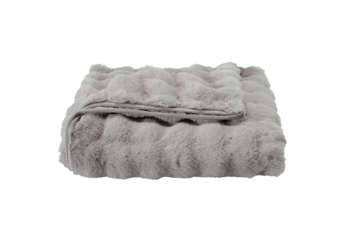 Felldecke Yule - Silberfarben, MODERN, Textil (150/200cm) - Luca Bessoni