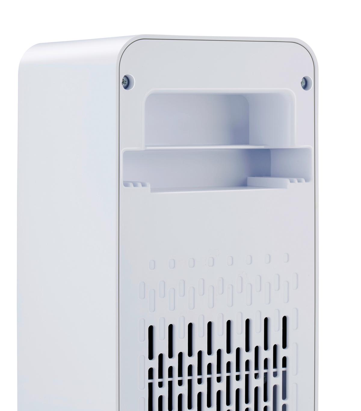 Turmventilator Turmheizung - Schwarz, MODERN, Kunststoff (21/21/46cm)