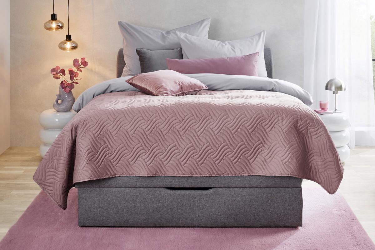 DENNÁ PRIKRÝVKA BENNO - ružová, textil (160/220cm) - Mömax