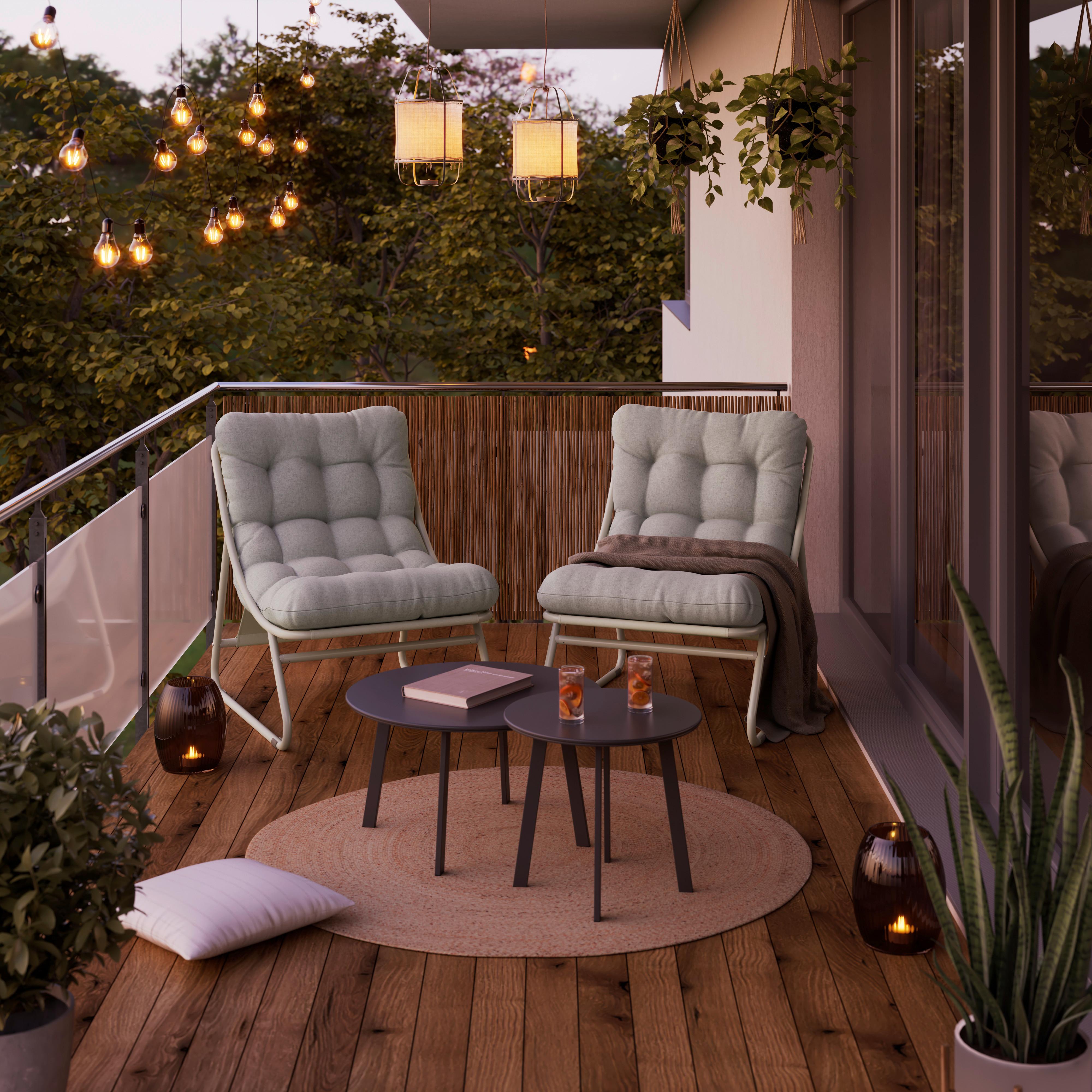 Loungesessel Kapstadt - Beige, MODERN, Textil/Metall (68/36/65cm) - Beldano