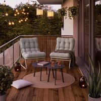 Loungesessel Kapstadt - Beige, MODERN, Textil/Metall (68/36/65cm) - Beldano