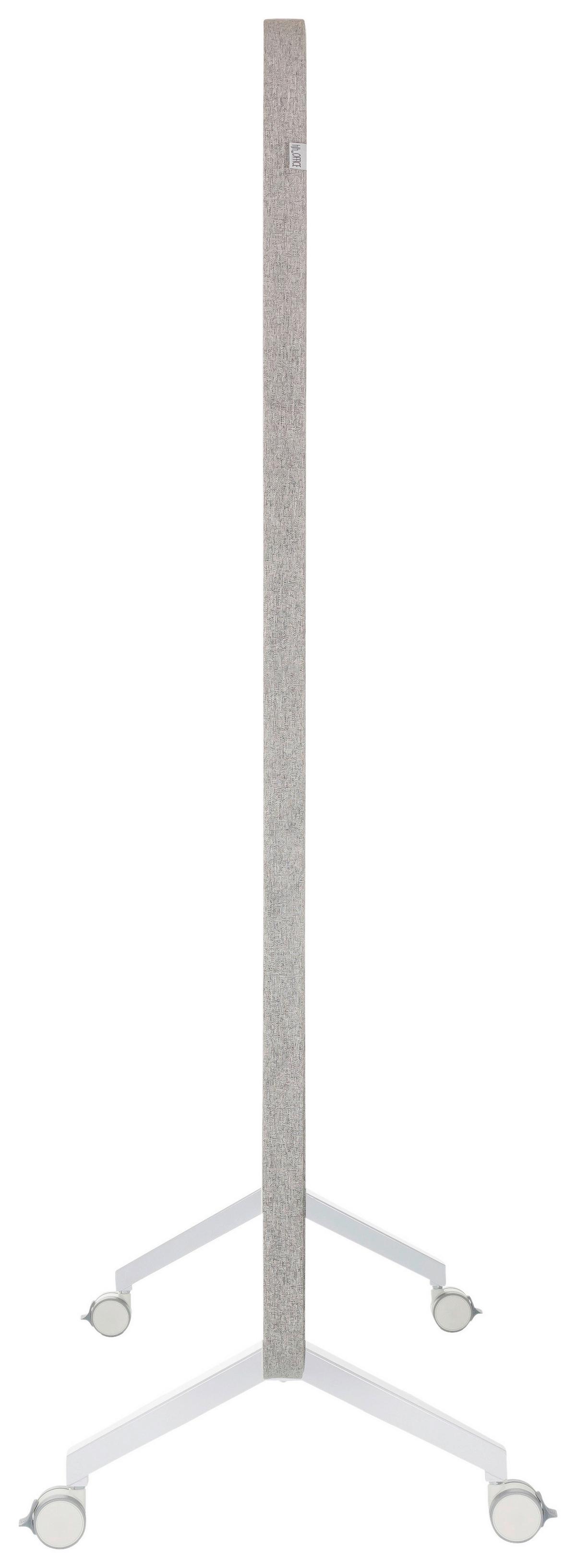 Akustikwand Mit Whiteboard Vision Board - Grau, Basics, Glas/Kunststoff (120/164/60cm) - MID.YOU