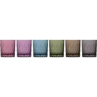 Whiskyglas Multicolor Arno 6er-Set, je ca. 330 ml - Blau/Lila, Basics, Glas (8.4/9.1cm) - James Wood