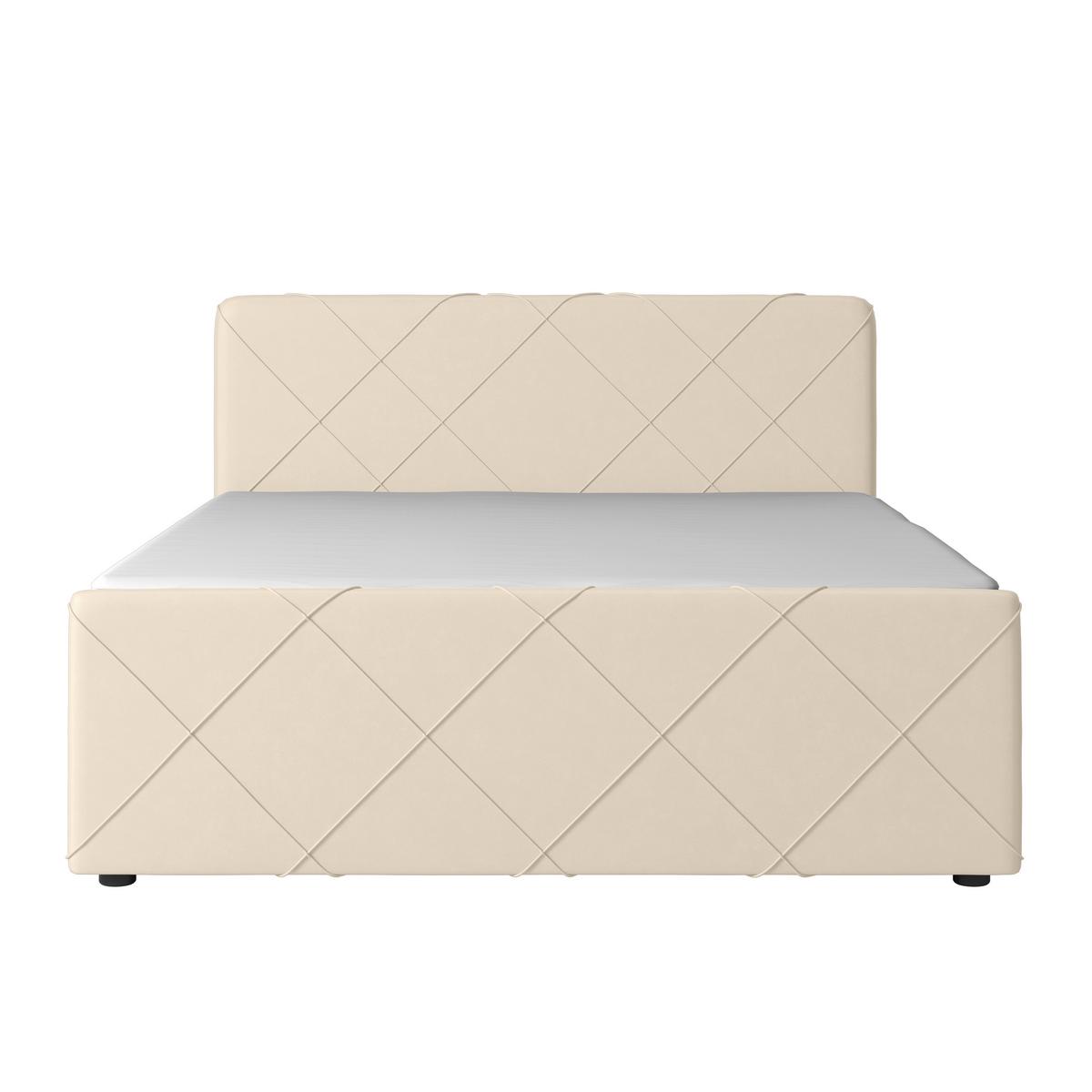 Boxspringbett mit Bettkasten Cordoba 180x200 Weiß - Schwarz/Weiß, MODERN, Holzwerkstoff/Kunststoff (180/200cm) - MID.YOU