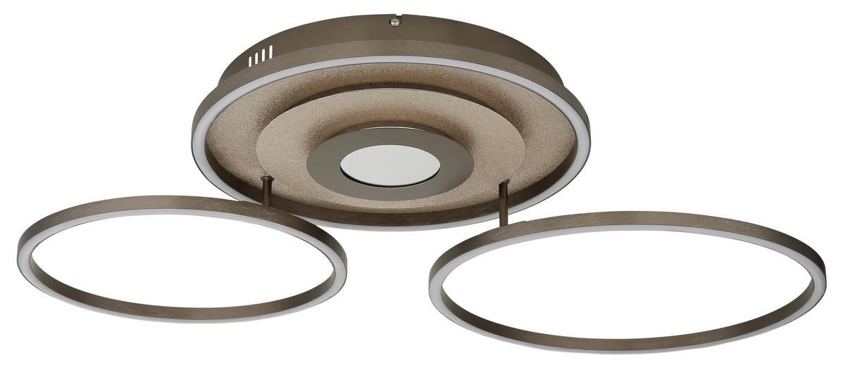 LED-Dekoleuchte inkl. 1x LED 230V, Aluminium - Champagner/Goldfarben, Design, Kunststoff/Metall - Globo