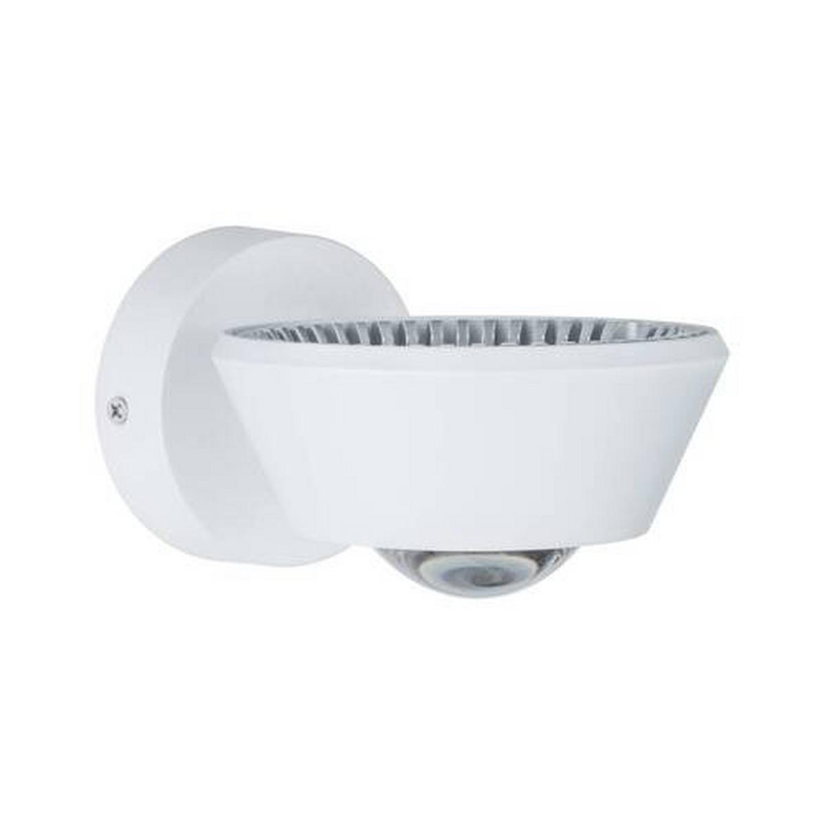 LED-Wandleuchte 1-Flammig Weiß - Weiß, Basics, Kunststoff - Paulmann