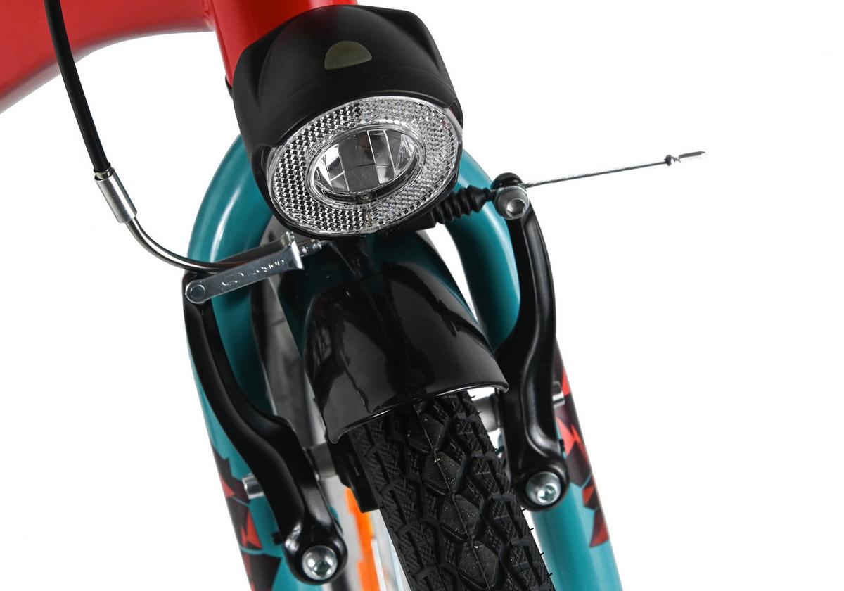 Dacapo Kinderfahrrad Bobby Rot - Rot, Basics, Metall (25/140cm)