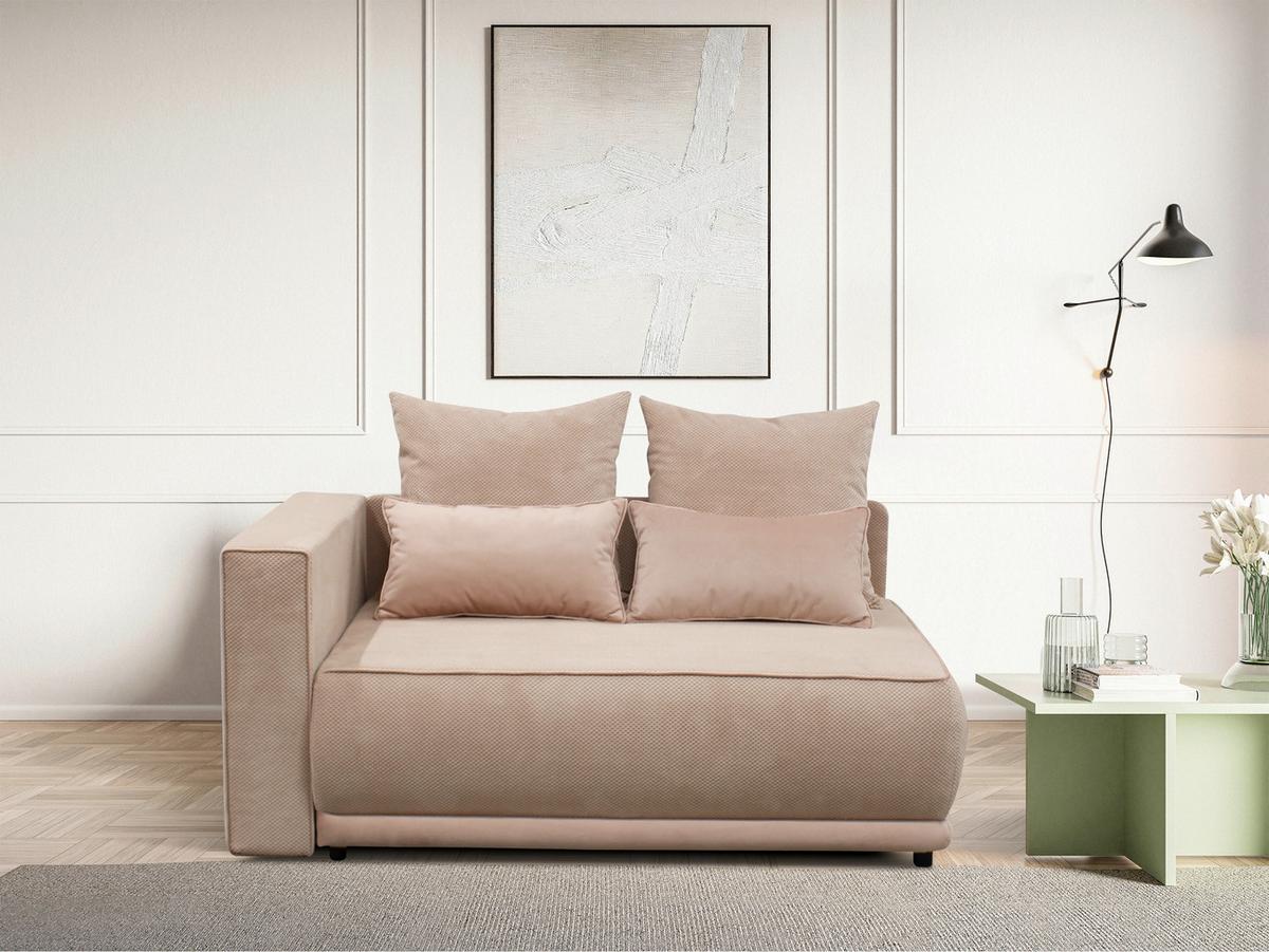 Récamiere Iga Li Rosa B: 168 Cm - Schwarz/Rosa, Design, Textil (168/73/99cm) - MID.YOU