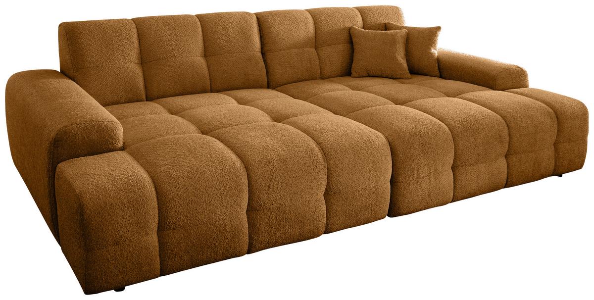 Bigsofa Bosco, Goldfarben B: 304 cm - Goldfarben/Schwarz, MODERN, Textil (304/87/155cm) - Livetastic