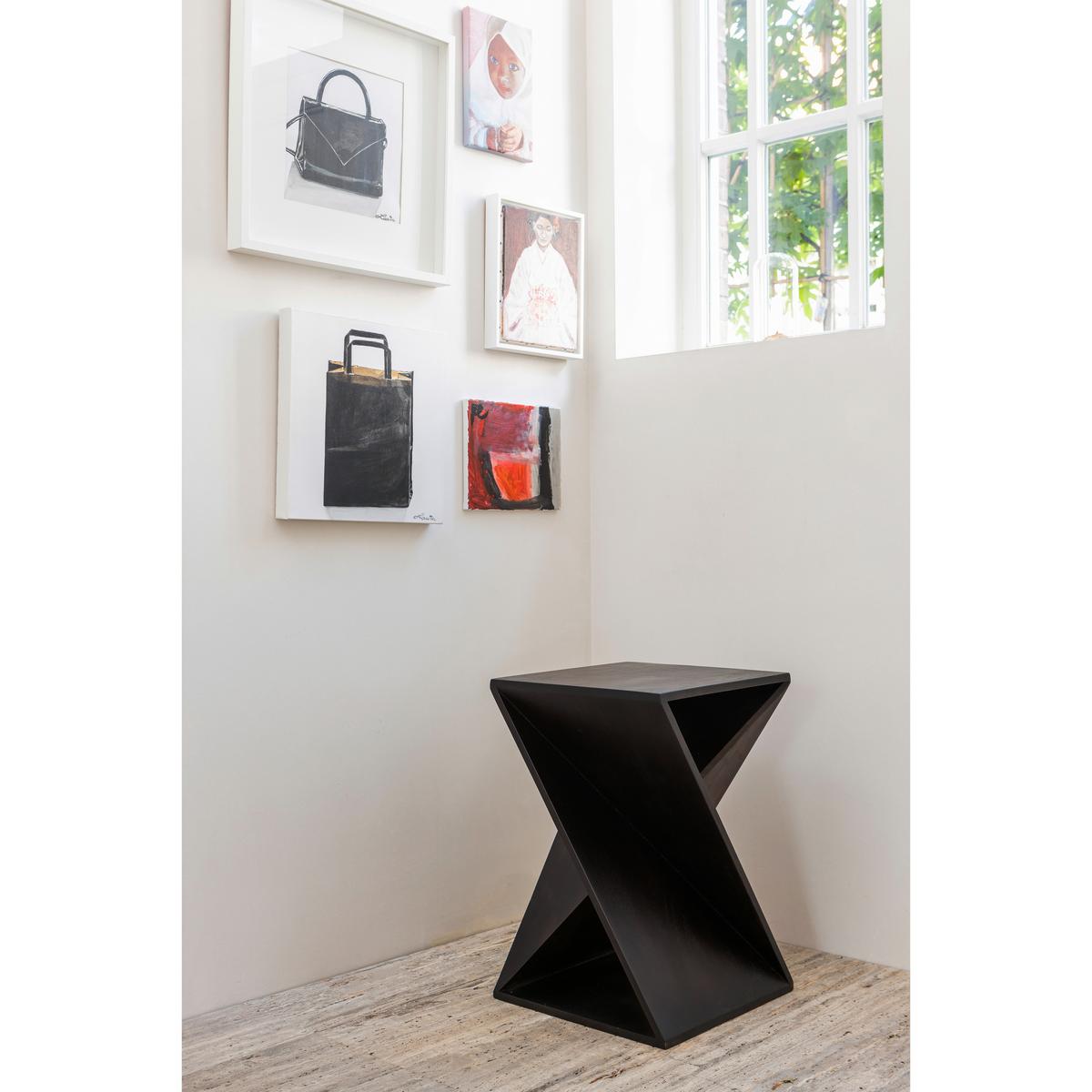 Beistelltisch Ikem Dunkelbraun B: 41 cm - Dunkelbraun, Design, Holz (41/41/61cm) - Livetastic