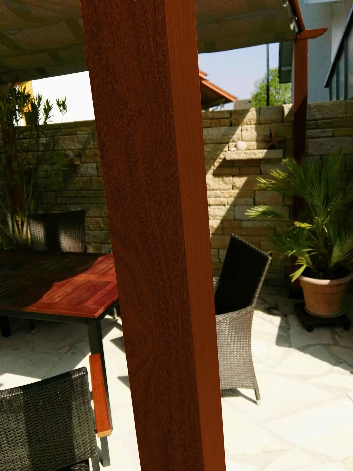 Pergola FLORIDA 11x11 - tmavě hnědá, Basics, kov/plast (350/235/350cm)