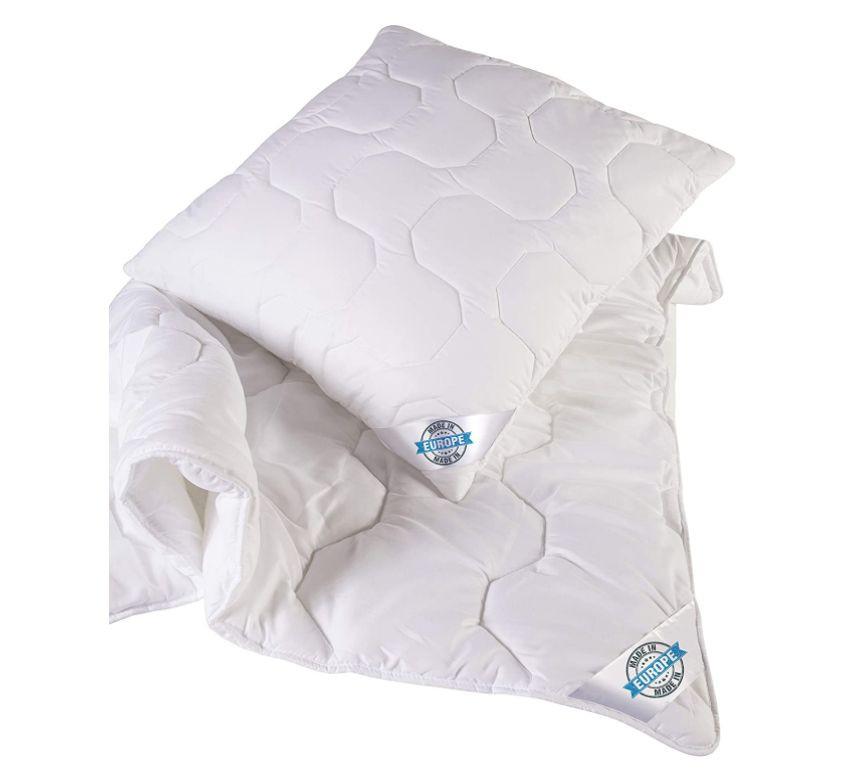 Souprava polštáře a přikrývky VITAL bílá - bílá, Moderní, textil (140/200cm)