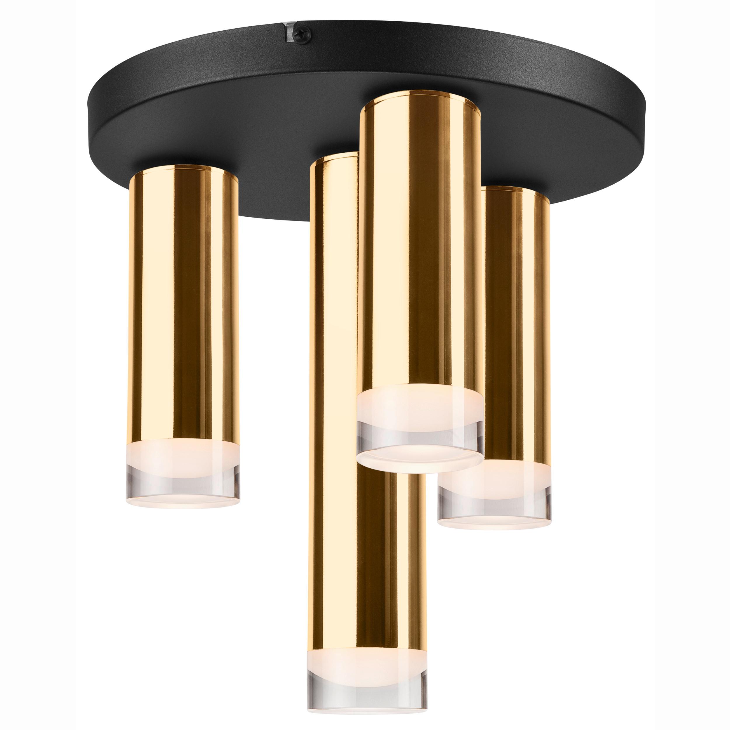 Deckenleuchte 39633 Diego - Goldfarben, Design, Metall (30/6/32cm)