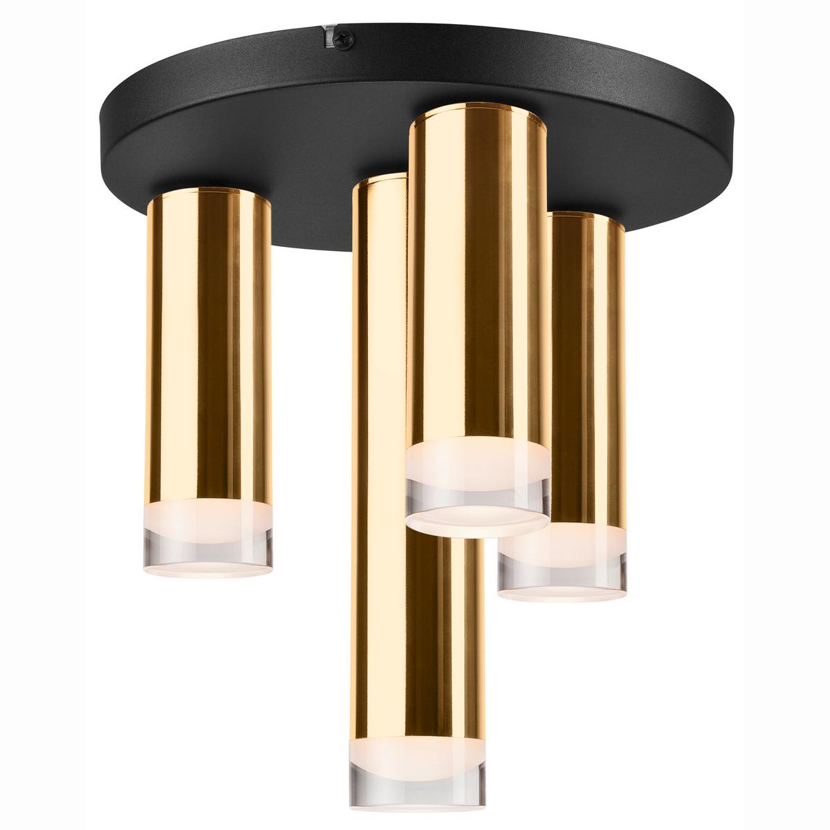 Deckenleuchte 39633 Diego - Goldfarben, Design, Metall (30/6/32cm)