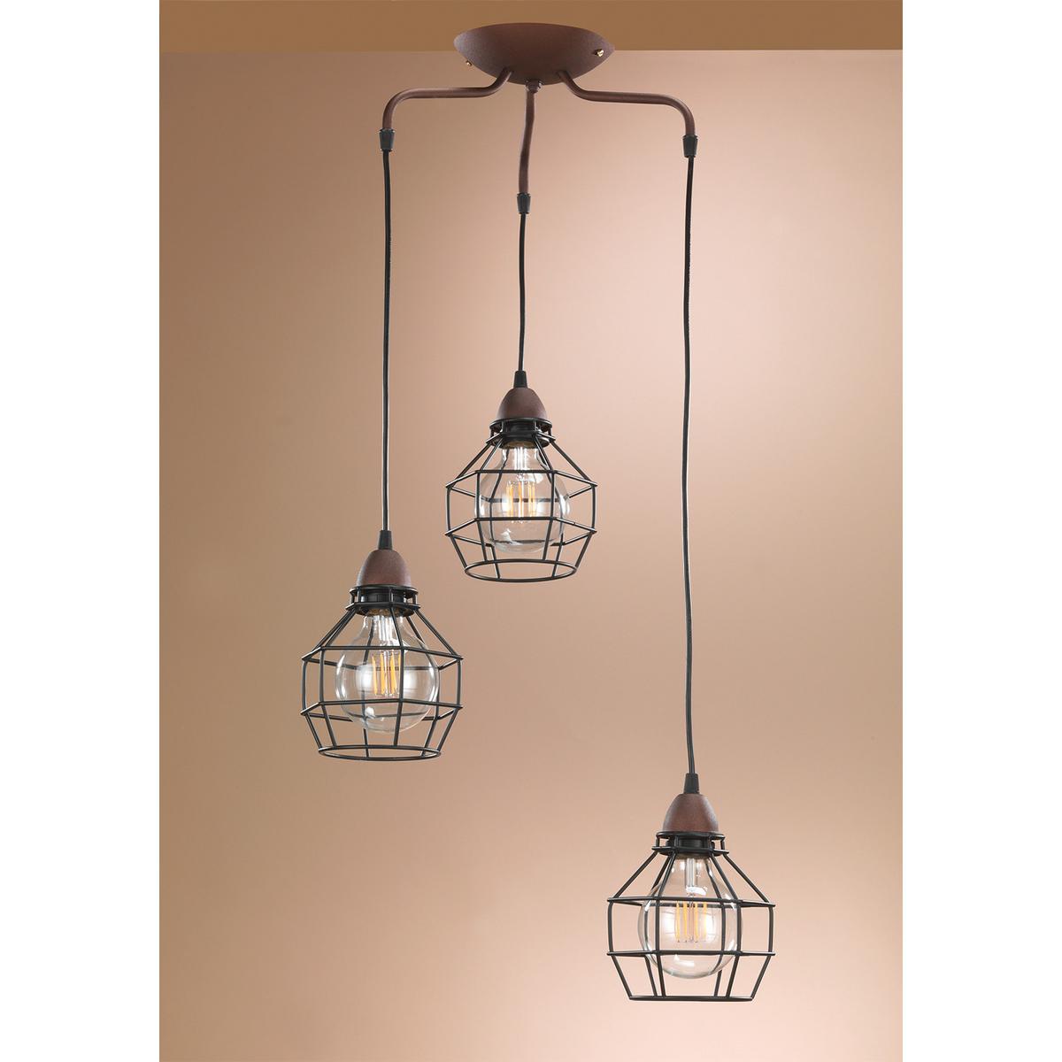 Hängeleuchte 4859/s3 - Schwarz, LIFESTYLE, Metall (40/94cm)