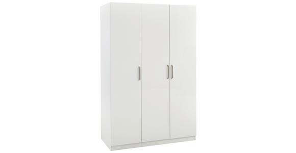 Drehtürenschrank Mit Soft-Close 137cm Unit Weiß - Weiß, MODERN, Holzwerkstoff (136,7/210/58,3cm) - Ondega