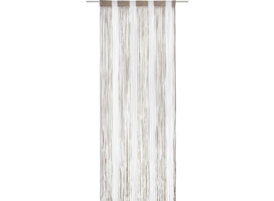 Provázková Záclona String - šedá/bílá, textil (90/245cm) - Premium Living Provázková Záclona String - šedá/bílá, textil (90/245cm) - Premium Living