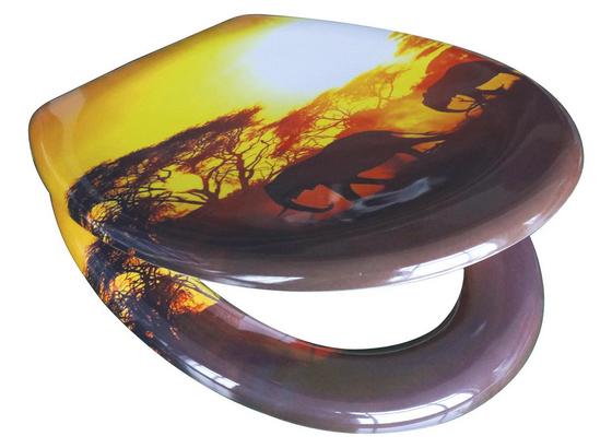 WC-Sitz Duroplast Africa - Gelb/Braun, MODERN, Kunststoff (37,4/45,3cm) WC-Sitz Duroplast Africa - Gelb/Braun, MODERN, Kunststoff (37,4/45,3cm)