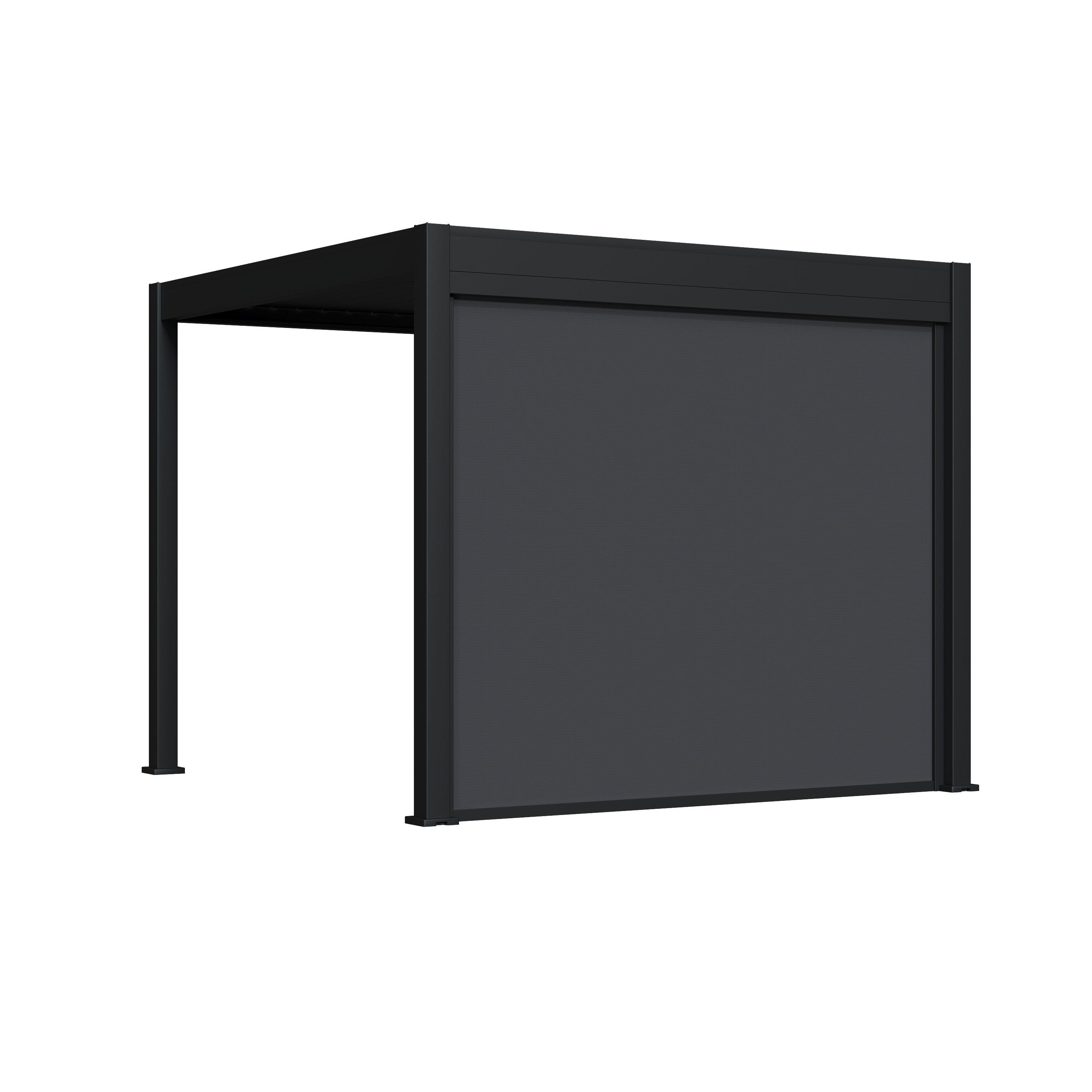 Pavillon-Rollo 300x255cm Uv-Beständig - Anthrazit, Basics, Textil (300/255/0,8cm) - WEIDE