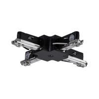 Schienensystem Urail X-Verbinder 96908 Schwarz - Schwarz, Design, Kunststoff/Metall (10,4/10,4/1,8cm) - Paulmann