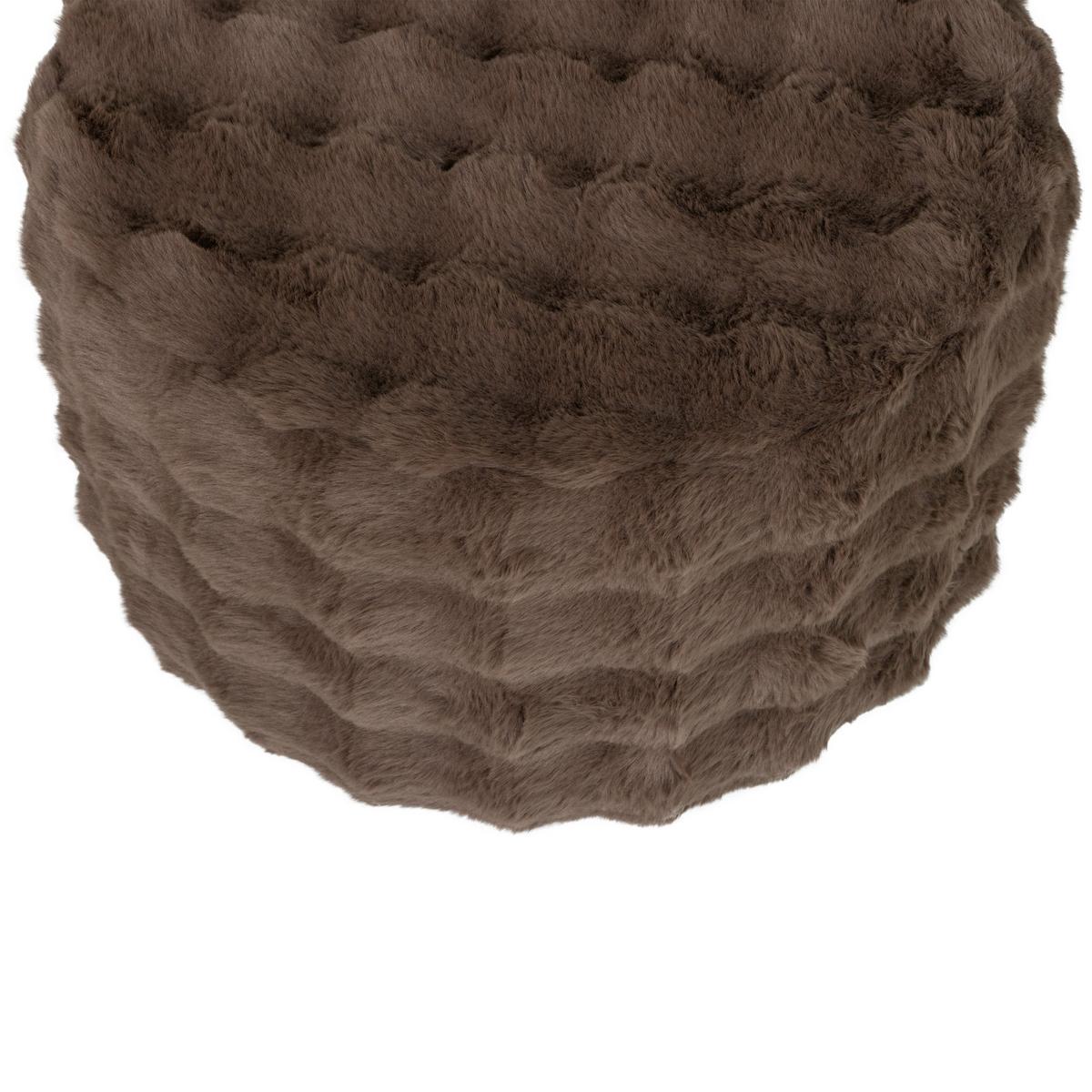 Hocker Olven Braun B: 60cm - Braun, Design, Textil (60/36/60cm) - Livetastic