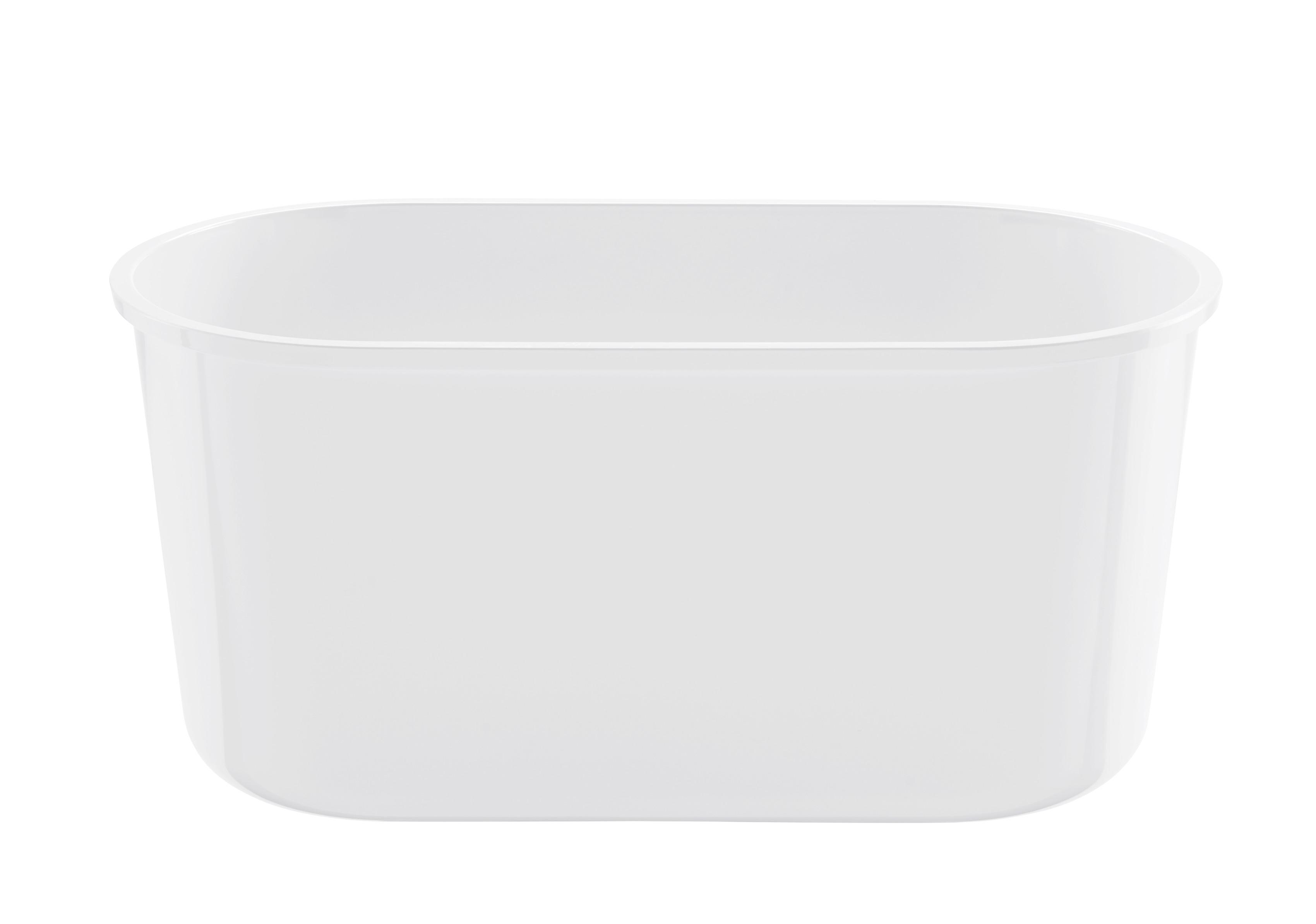 Brotbox aus Kunststoff Echtwerk Fresh 37/21,5/17,2 cm - Weiß/Akaziefarben, Trend, Holz/Kunststoff (37/21,5/17,2cm) - Echtwerk