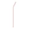 SLAMKA NA PITIE JESSY - priehľadné/pink, sklo (23cm) - Premium Living