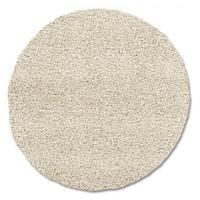 Hochflorteppich Fashion Shaggy Beige Rund Ø 200 cm - Beige, KONVENTIONELL, Textil (200cm) - Novel