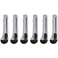 Cuttermesser-Set 6--Teilig. Abbrechklingen Metall - Basics, Kunststoff/Metall