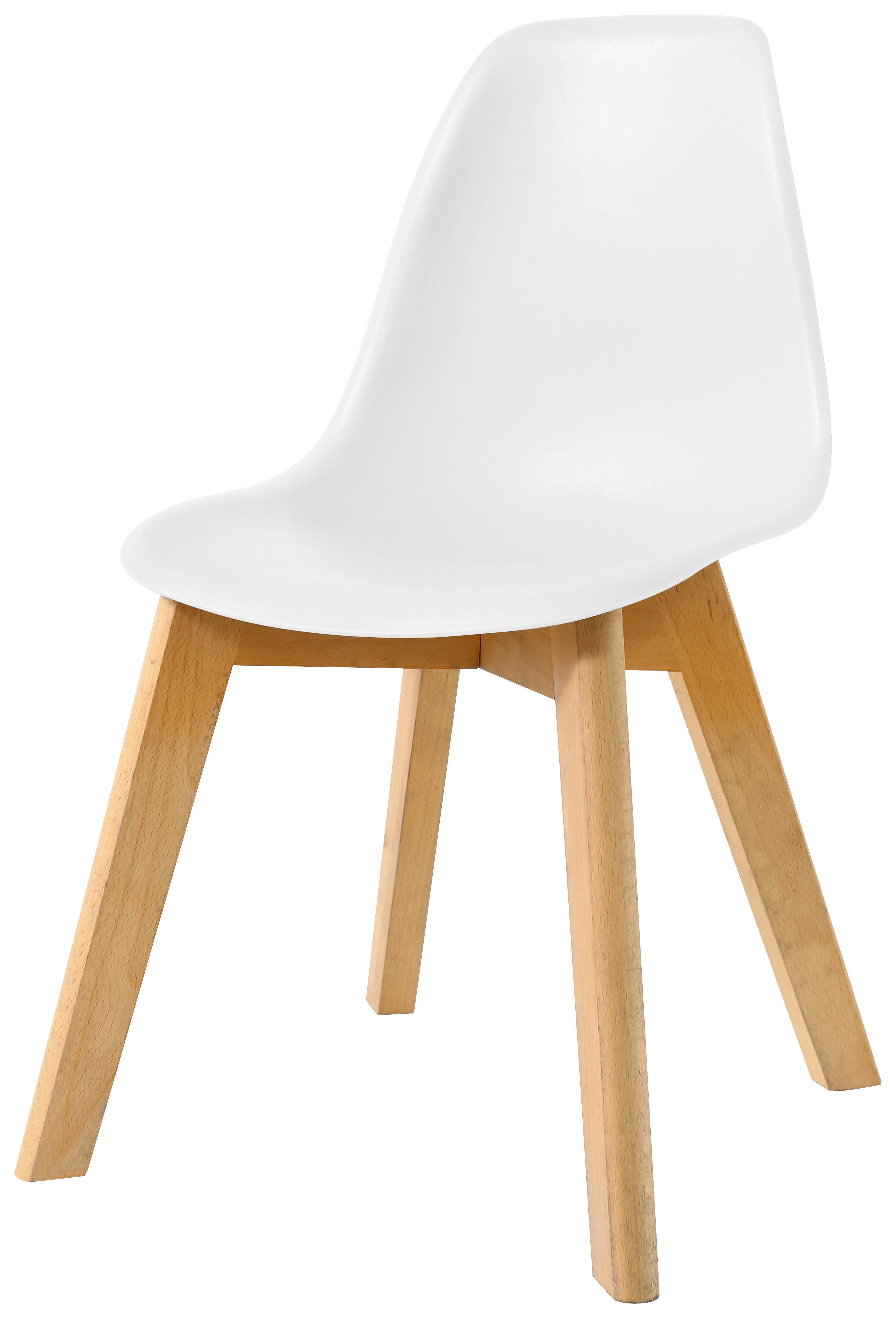 Dětská židle STEVE bílá - bílá, Moderní, dřevo/plast (32/57/32cm) - Based