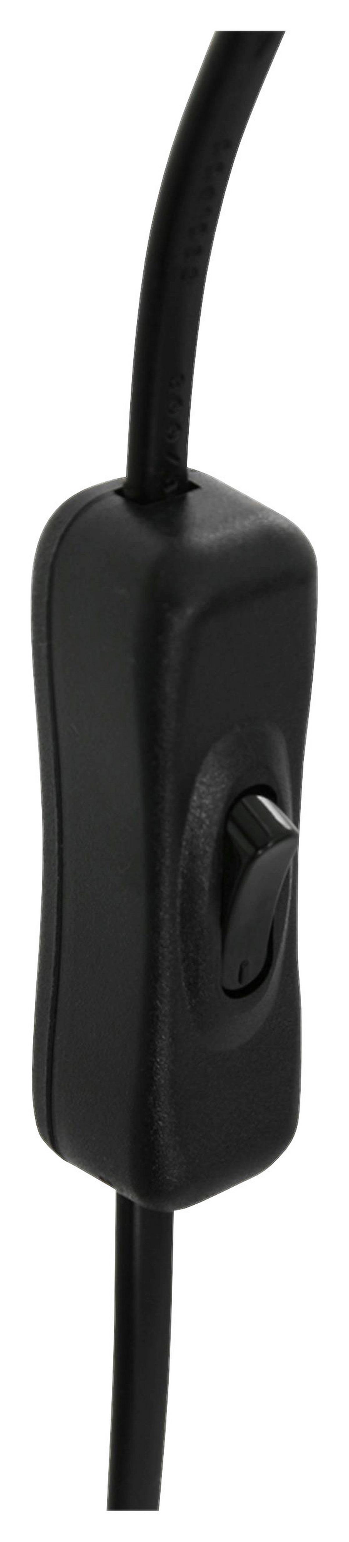 Tischleuchte Reflexion - Schwarz, Trend, Glas/Metall (15/28/15cm)