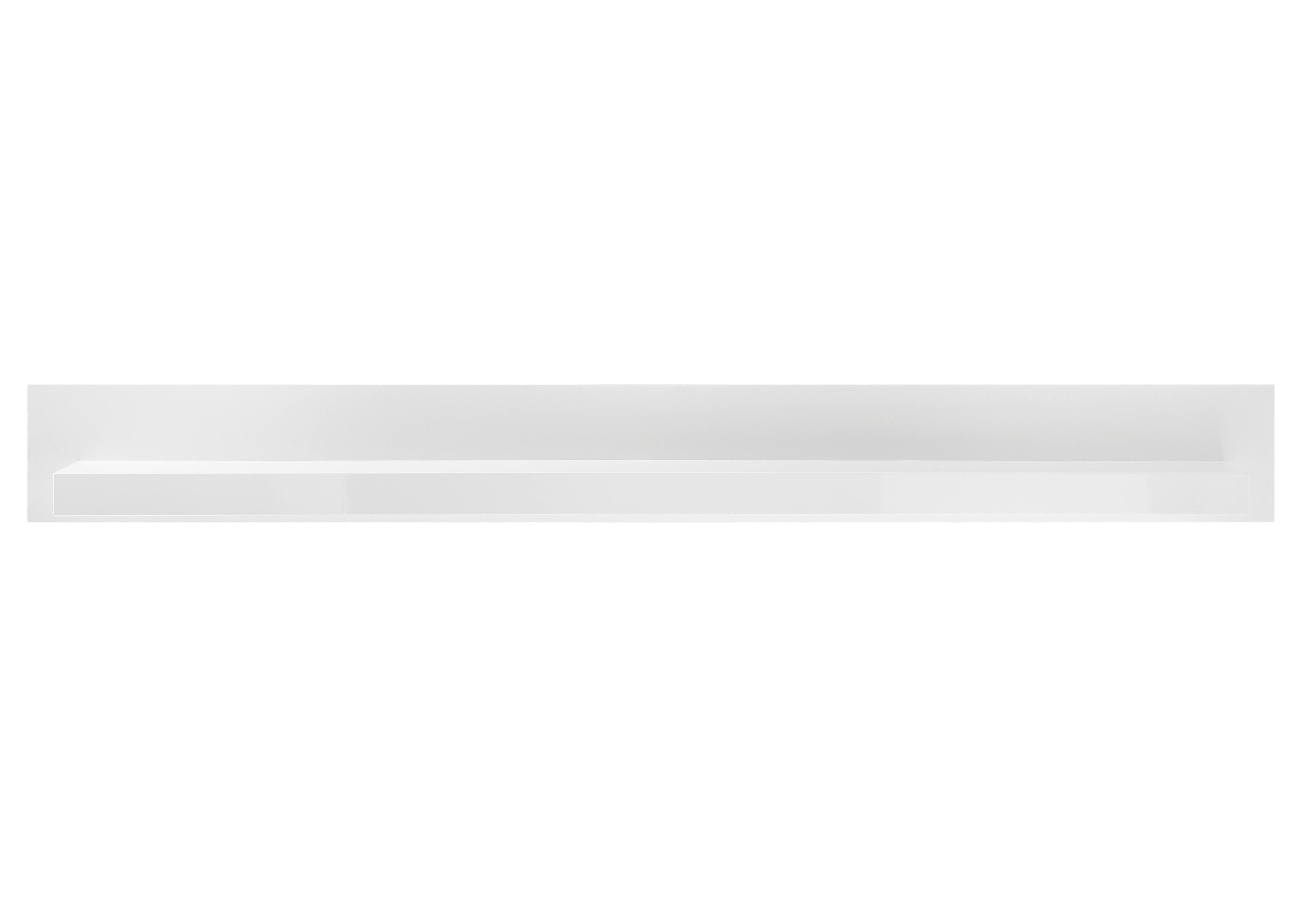 Wandboard Meran Weiß B: 198 cm - Weiß Hochglanz, Design, Holzwerkstoff (198/20/21cm) - MID.YOU