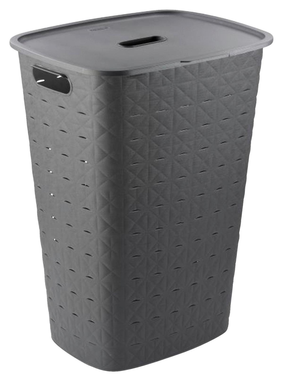 Szennyestartó Curver "softex" - sötétszürke, Basics (43.8/59.9/34.0cm)