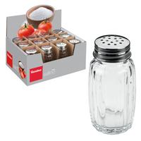 Só- Vagy Borsszóró Marzell - nemesacélszínű/áttetsző, Basics, üveg/fém (4/8cm) - Metaltex