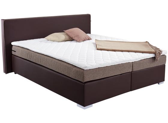 Postel Boxspring Riva - tmavě hnědá/hnědá, Moderní, kov/dřevo (180/200cm) - Luca Bessoni Postel Boxspring Riva - tmavě hnědá/hnědá, Moderní, kov/dřevo (180/200cm) - Luca Bessoni